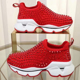 namcoverse Platform Sneakers With Non-Slip Rivets For Women Comfortable Sports Shoes For Seasons Tennis