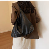 NAMCOVERSE 2025 n retro college style large-capacity bag women's popular autumn and winter new Maillard slack soft pitot bag