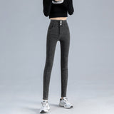 Stretch Skinny Jeans Women's Autumn and Winter High Waist Korean Style New Design Sense Slim Fit Slimming Versatile Hip Lifting Pencil Pants