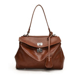NAMCOVERSE 2025 Premium textured bag women's large capacity popular new casual messenger platinum bag fashionable commuter portable Kelly bag