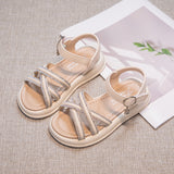 NAMCOVERSE  Princess Sandals for Girls  Summer New Children's Sandals Casual Shoes Medium and Big Children Kids' Beach Shoes Toeless Shoes