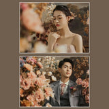 2025Studio haute couture tube top color yarn retro Korean wedding photography clothing couple photo flower photo Mori dress