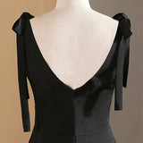2025 Black high-end evening dress  new high-end light luxury banquet host art test temperament celebrity long dress spring