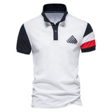 NAMCOVERSE 2025 Clearance treatment Short sleeve popular new lapel two-color splicing Embossed logo fashionable  men's polo shirt cotton