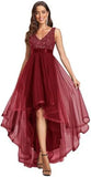 2025 popular new chiffon dress  New 2025 dinner V-neck A-word sleeveless irregular dress