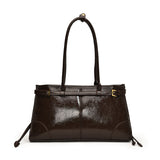 NAMCOVERSE 2025 Premium oil wax leather large-capacity bag women's popular new trendy and versatile commuter shoulder bag portable tote bag