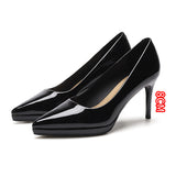 2025 1088A pointed thin heels high heels women's sexy temperament waterproof table single shoes women's feet are not tired, solid color super high heels