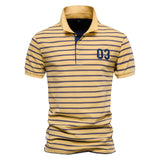 NAMCOVERSE 2025 spring and summer new men's polo Popularan size striped short-sleeved POLO shirt fashionable casual men's lapel cotton top