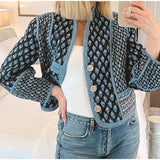 NAMCOVERSE 2025 Printed button double-sided jacket popular  New fashion women's autumn and winter warm cotton clothes
