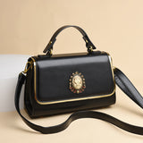 2025 Bag Crossbody Women's Versatile Fashion Temperament Handbag Exquisite Light Luxury Textured Women's Bag Simple Premium Shoulder Bag