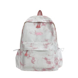 Schoolbag Female Korean Style College Student Mori Style Tie-Dyed Simple Backpack Large Capacity Japanese Style Middle School Students Backpack