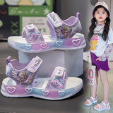 NAMCOVERSE  Girls' Sandals Soft Bottom Children's Princess Shoes Summer New Internet Celebrity Beach Shoes Cute Non-Slip Girls' Casual Shoes