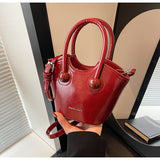 NAMCOVERSE 2025 Korean version handbag bag women's popular new fashionable simple bucket bag high-end niche retro versatile messenger bag