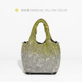 NAMCOVERSE New Cross-Border Hot Sale King Full Diamond Bag Diamond Bucket Bag Rhinestone Chain Bag Portable Messenger Bag