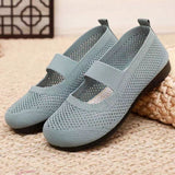 namcoverse Women's Shoes Spring and Summer Old Beijing Cloth Shoes Pumps Soft-Soled Non-Slip Breathable Light Casual Shoes All-Match Flying Woven Surface Mom Shoes