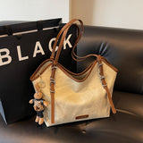 NAMCOVERSE 2025 Korean version of casual commuting large-capacity bag women's popular new fashionable versatile shoulder bag student class tote bag