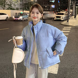 Winter Korean version of stand-up collar women's New new padded thickened cotton clothes wind loose cotton clothes bread clothes student tide