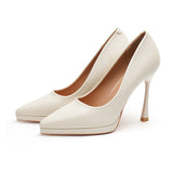 2025 1166-6 pointed-toed stiletto high heels for women, sexy fashion plaid super high heels for women, waterproof table single shoes for women