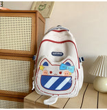 New Junior and Middle School Students Cute Kitten Large Capacity Schoolbag Multi-Compartment Waterproof Cartoon Backpack Wholesale