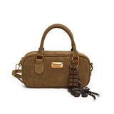 NAMCOVERSE 2025 Premium retro matte bowling bag women's popular new shoulder messenger bag casual versatile fashion handbag