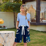 NAMCOVERSE Real new product  wish Modal cotton home bow round neck casual suit loungewear, spot