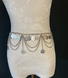 L4772Y ethnic style coin fringed waist chain retro style body chain exotic style sexy navel chain women's waist chain