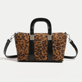 2025 Crossbody bag Korean version retro leopard print bag women's autumn and winter high-end fashion temperament handbag new versatile women's bag