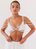 Q4803Y 2025 retro sexy multi-layer pearl breast chain, personalized bikini hollow neck top body chain