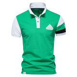 NAMCOVERSE 2025 Clearance treatment Short sleeve popular new lapel two-color splicing Embossed logo fashionable  men's polo shirt cotton
