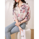 2025 Heavy mulberry silk pink cardigan summer  new women's shirt design sense niche high-end top shirt