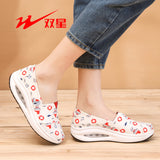 namcoverse Canvas Rocking Shoes Women's Non-Slip Air Cushion Soft Bottom Lightweight Mom Shoes Old Beijing Cloth Shoes Women's Summer Slip on Shoes