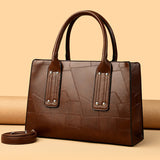 2025 Bag autumn women's popular fashion splicing high-end handbag large-capacity simple Popular-style three-piece bag