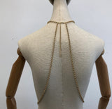 LH4736 2025 vest fashionable and exquisite multi-layer wavy fringed chain pendant neck pearl chain top body chain