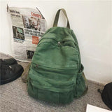 Schoolbag Female Ins Hong Kong Style Mori Style Retro Distressed College Students' Backpack Female HOTan and NEWn Fashion Wash Canvas Backpack