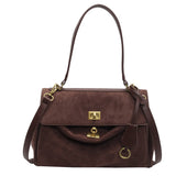 NAMCOVERSE 2025 Retro casual tote bag women's popular new suede trendy fashion versatile single shoulder underarm bag large capacity messenger bag