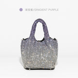 NAMCOVERSE New Cross-Border Hot Sale King Full Diamond Bag Diamond Bucket Bag Rhinestone Chain Bag Portable Messenger Bag