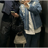 NAMCOVERSE 2025 Long-sleeved printed pocket cotton jacket popular  New autumn and winter women's single-breasted commuter warm jacket