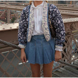 NAMCOVERSE 2025 Printed short double-sided jacket popular  New fashion women's long-sleeved pocket warm cotton clothes