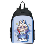 Printed Rabbit Labubu Schoolbag Elementary School Student Cartoon Cute Backpack 123 Grade Doll Boys and Girls