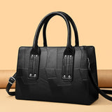 2025 Bag autumn women's popular fashion splicing high-end handbag large-capacity simple Popular-style three-piece bag
