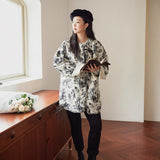 Autumn and winter cotton-padded clothes for women, cotton-padded jackets for women, new Chinese women's clothing for autumn and winter, button-down round neck cotton-padded clothes and jackets for women.