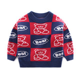 Spring New Class A Children's Pure Cotton Hot Style Knitted Sweater Girls and Boys Top Wear Baby Long Sleeve Children's Clothing