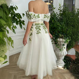 2025 Banquet evening dress popular new white shoulder can usually wear thin small host medium and long dress