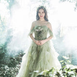 2025 Studio theme light wedding photography photo clothing couple location travel photography dress photo Mori fairy color gauze skirt