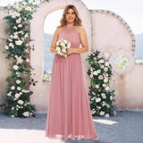 2025 's new women's sleeveless neck floral lace formal dress cocktail dress bridesmaid dress women