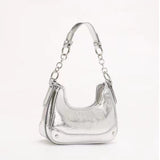 NAMCOVERSE 2025 Silver underarm bag women's summer popular niche simple shoulder bag commuter premium texture dumpling bag tide