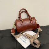 NAMCOVERSE 2025 Niche design bowling bag women's bag popular new fashion retro Boston bag portable shoulder bag messenger bag