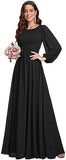 2025 popular autumn and winter new  bridesmaid clothes 2025 Popular trade long dresses sexy and elegant chiffon evening dresses