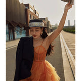 2025Studio theme clothing color wedding dress  new street photography location travel photography theme simple color dress
