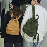 Schoolbag Female Ins Hong Kong Style Mori Style Retro Distressed College Students' Backpack Female HOTan and NEWn Fashion Wash Canvas Backpack